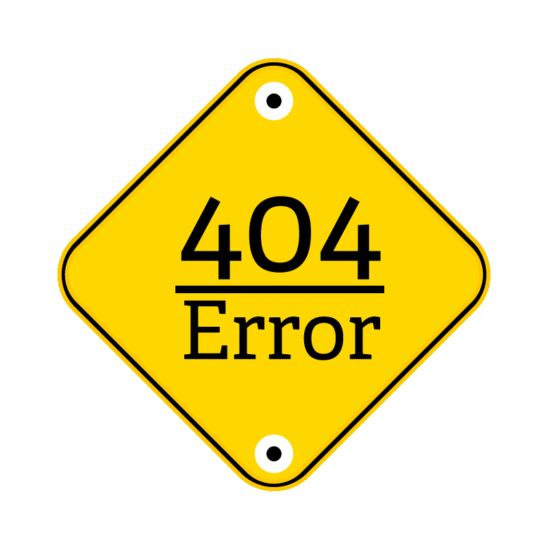 Big 404 Sign